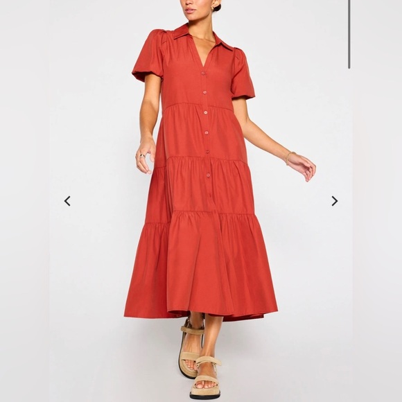 Brochu Walker Havana dress Tuscany cotton midi nwot - Picture 1 of 6